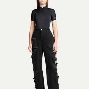 BALENCIAGA
Fitted Logo Mock-Neck Top NWT